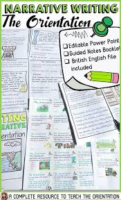 Narrative Writing The Orientation The Exposition Narrative Writing Writing Lessons Writing