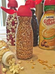 Simple Organizing Repurposed Coffee Creamer Containers Coffee Creamer Container Creamer Container Coffee Creamer