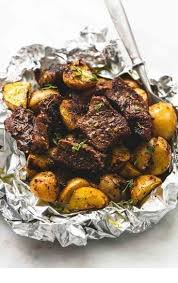 Garlic Steak And Potato Foil Packs Foil Pack Clean Eating Recipes For Dinner Recipes Clean Eating Dinner