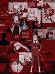 Tons of awesome zero 2 aesthetic wallpapers to download for free. é‡' Lunaaaa Exe Zero Two Aesthetic Phone Wallpaper Red Cute Anime Wallpaper Anime Wallpaper Anime