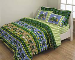 Visit www.littlelambletters.com for more information! John Deere Green Denim Pillow Shams Standard Size