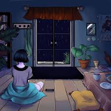 The Reflection In The Phone Is So Good Wtf Animation Art Girl Drawing Anime Art