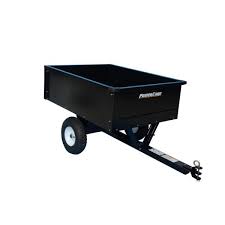 Homemade garden dump cart fabricated from cold rolled steel, angle iron, square tubing, and wood. Powercare 10 Cu Ft Lawn Mower Dump Cart With Wheels Ytl 007 599 The Home Depot
