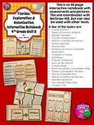 Florida Exploration Colonization Interactive Notebook 4th Grade Unit 2 Interactive Notebooks Social Studies History Interactive Notebook 4th Grade Social Studies