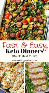 45 Easy Keto Dinner Ideas Lazy Keto Meals Seeking Good Eats Keto Meal Prep Keto Recipes Dinner Keto Recipes Easy