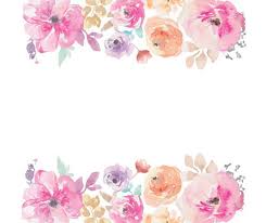 Watercolour Flower Frame Border Clip Art Graphic Design Png Free Watercolor Flowers Floral Watercolor Background Flower Border Png