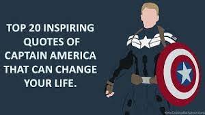 Top 20 Inspiring Quotes Of Captain America Captain Rogers Youtube