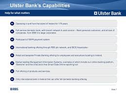A credit card can be a very useful financial tool, giving you the freedom and peace of mind to do what you need to do, when you need to do it. Rbs Group In Ireland Ulster Bank Corporate Institutional Banking Ppt Download