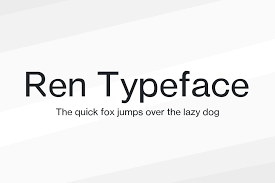 Ren Typeface Font