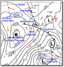 24 disclosed synoptic pressure chart