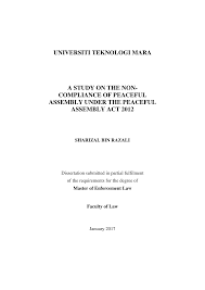 The peaceful assembly act 2012 (malay: Https Ir Uitm Edu My Id Eprint 21640 1 Tm Sharizal 20razali 20lw 2017 Pdf