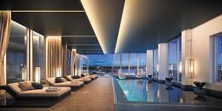 Luxury Condo Amenities Official Tour Des Canadiens 2 Condos Indoor Pool Design Luxury Swimming Pools Indoor Swimming Pool Design