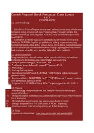 Check spelling or type a new query. Https Pdfcoffee Com Download Contoh Proposal Untuk Pengajuan Dana Lomba Pdf Free Html