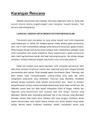 Contoh Karangan Rencana