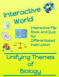 Unifying Themes Of Biology Interactive Flip Book And Quizzes Includes Ngss Aligned Skeleton Note Student Version And Tea Flip Book Biology Biology Resources