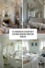 If you can't afford a conventional living room set then just purchase a huge couch. 15 French Country Living Room Decor Ideas Shelterness