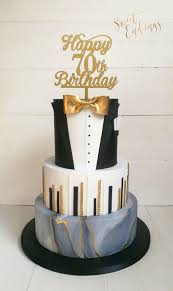Elegant Happy Birthday Cake Images For Men 70th Birthday Cake For A Gentlemen 70th Birthday Cake 70th Birthday Cake For Men 50th Birthday Cake
