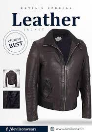 Shop Leather Bomber Jacket Men In The Uk New Collection On Devilson Leather Bomber Jacket Leather Bomber Jacket Men Leather Bomber