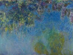 Öffentlich im gartenkomplex ausgestellte informationstafel Monet Die Gartenbilder Seerosen Und Glyzinien