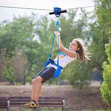 Jugader 120ft Zipline Kits For Backyard With Cable Tensioning Kit Spring Brake Trolley Swing Seat And Stai In 2021 Ziplining Stainless Steel Cable Zip Line Backyard