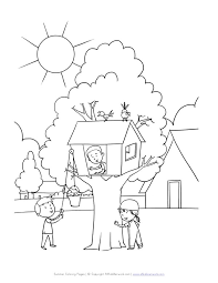 Search through 52271 colorings, dot to dots, tutorials and silhouettes. Coloring Pages Kids Treehouse Coloring Sheet