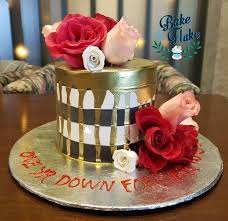 Rose all sizes are approximate measurements. Bake Flake Black White Rose Cake With Golden Drizzle Real Flower Decoration Cake Made In Fondant Cake As In Picture 4 5 Lbs Facebook