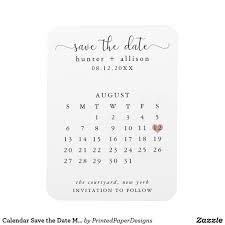 Calendar Save The Date Magnet Zazzle Com In 2020 Save The Date Magnets Save The Date Save The Date Invitations
