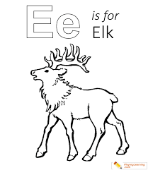 By best coloring pages september 9th 2020. E Is For Elk Coloring Page Free E Is For Elk Coloring Page