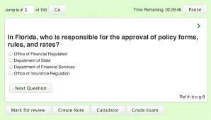 You can practice as much as you can to gather knowledge of how to answers insurance critical type papers in short time and this can be a big factor for cracking. Web Based Florida State Insurance Exam Prep Software