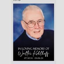 Obituary Walter Leonard Kohlhoff