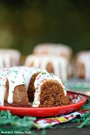 Mini gingerbread bundt cakes with maple glaze. Gingerbread Mini Bundt Cakes Great Grub Delicious Treats