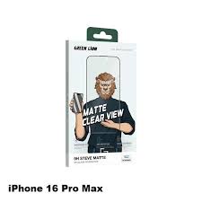 Green Lion 9H Steve Matte Privacy Glass Protector for iPhone 16 Pro Max