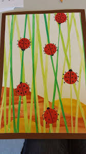 Fruhling Wiese Marienkafer Malfarben Fruhling Kunst Kunst Grundschule Basteln Fur Kindergartner