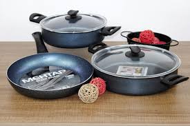 Mehtap Granit Efektli 5 Parca 24 28 Cm Basik Tencere Amp 28 Cm Tava Seti Tava Mutfak Urunler