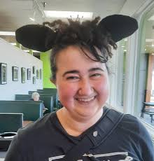 Sheep ears and products at festival booth