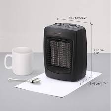 Andily Space Heater Electric Heater For The Home And Office Ceramic Small Heater With Thermostat 750w 1500w Space Heater Small Heater Heater