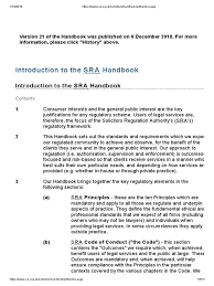 B the bar council is satisfied that a solicitor has not complied with the provisions of the solicitors account rules 1990 in respect of matters not specified in an accountant s report and the accountant was negligent in giving such report. Sra Handbook Pdf Solicitor Lawyer