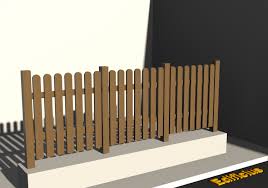J&w fencing nazeing essex near harlow, stockists of garden fencing essex, garden fencing if you visit j&w fencing in nazeing essex you will find a wide range of wooden fence panels available. 3d Fence Wooden Picket Fence With Rounded Off Poles