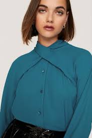 Tie Back Button Down Top by Atlein x RTR