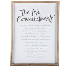 Hobby Lobby 10 Commandments Easy Replication Diy Wall Art Decor Wood Wall Decor Wall Decor