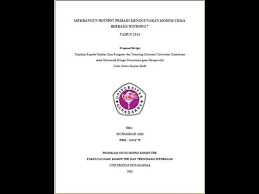 Submited to thesis examiner team in partial fulfillment of the requirement of the degree of sarjana sastra (s.s) at english literary study program of language and literature departement of cultural studies faculty. 17 Judul Skripsi Bahasa Inggris Tentang Budaya