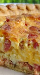 Cracked Out Quiche I Used 1 2 Cup Half And Half Used 4 Eggs And Added 1 2 Cup Fresh Sliced Mushrooms With Thinly Slided Breakfast Dishes Quiche Recipes Food