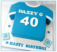Everton Shirt Cake Shirt Cake Birthday Cakes For Men Cake