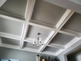 A metal suspension system should be used for the coffered panels and the drywall with the addition of a few simple transition clips. Coffered Ceiling Diy Demo Finish Carpentry 7 Steps With Pictures Instructables