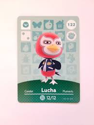 Animal Crossing Amiibo Card Lucha 122 Mercari Animal Crossing Animal Crossing Characters Animals