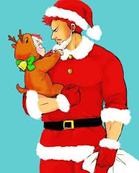 Bnha Christmas Shouto Todoroki As Rudolph Enji Todoroki As Santa Clause Yeah More Like Krampus Boku No H My Hero Academia Memes Hero Academia Characters Hero