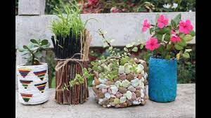 For the indoor decor boost up you can build chandleries, wind chimes, lovely vases, adorable wall decor etc. 4 Amazing Planter Ideas From Waste Plastic Bottles Unique Planter Ideas Diy Plant Pots Youtube