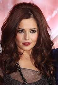Cheryl Cole Vamp Look Deep Auburn Hair Color Cheryl Cole Red Brunette Hair