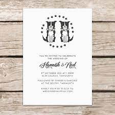 Pet Themed Wedding Invitation Themed Wedding Invitations Wedding Stationery Paper Wedding Invitations
