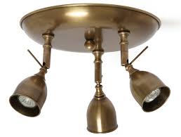 Our large catalogue of indoor antique brass lighting in many types of style and dimensions ensure we have an interior antique brass light for any room or office. Ceiling Light With Three Spotlights Made Of Antique Brass Casa Lumi